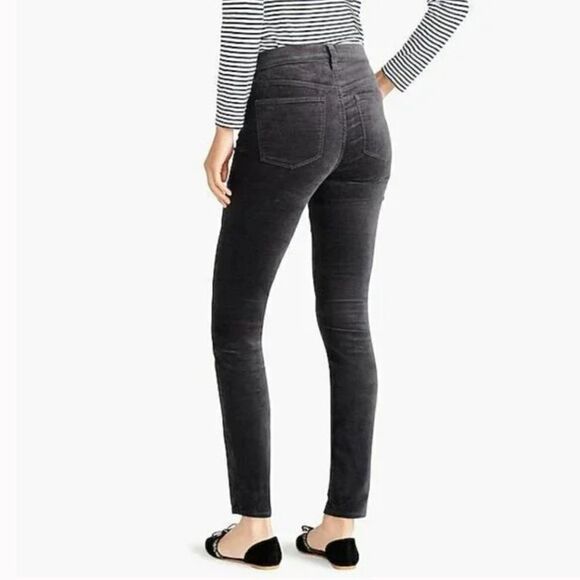 J. Crew Mercantile Velvet Dark Grey Skinny Jeans Size 27 - Picture 2 of 10